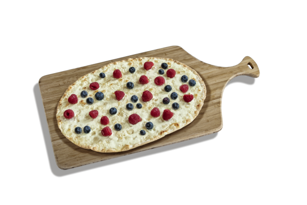 Gourmet Flammkuchen Beerentraum oval