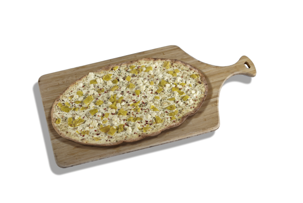 Gourmet Petit Flammkuchen Griechische Art oval