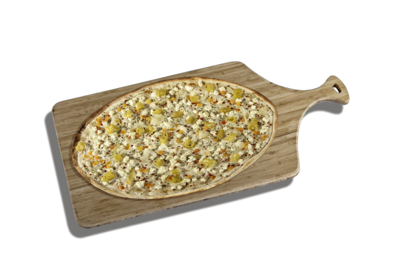Premium Flammkuchen Griechische Art oval